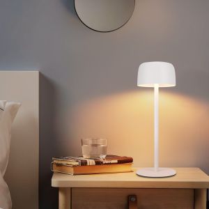 Nettlife lâmpada de mesa branco 9x9 ip44