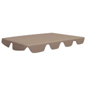Toldo suplente baloiço jardim cinza-acastanhado