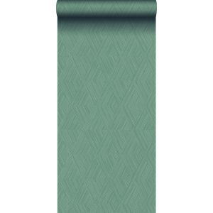 Origin papel de parede gráfico 3d verde cinzento 50 x 900 cm