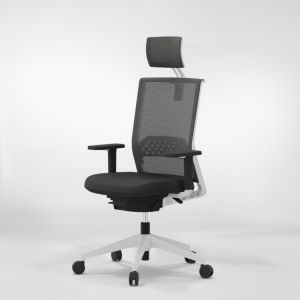 Actiu stay cadeira de escritã³rio white & black - con cabezal, 2d