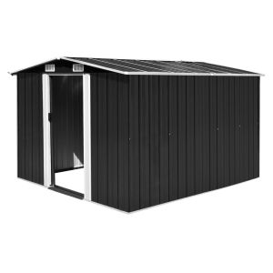 Abrigo de jardim 257x298x178 metal antracite pt7888