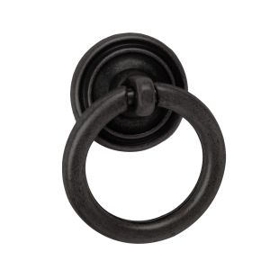 Puxador anel 32mm óxido em picleto, lote de 36