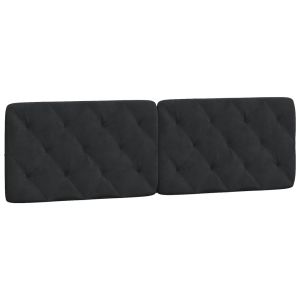 vidaXL cabecero de cama acolchado terciopelo negro 160 cm