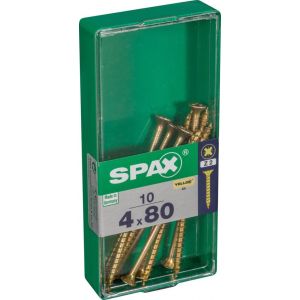 Tirafondo cabeza plana yellox - m - 4x80 mm