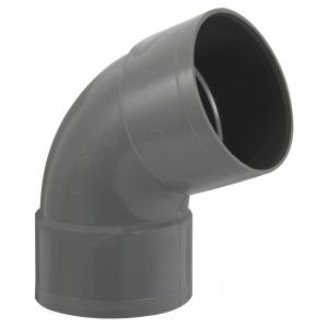Cotovelo fêmea em PVC 67° - girpi - d: 100 mm - plástico - interior - branc