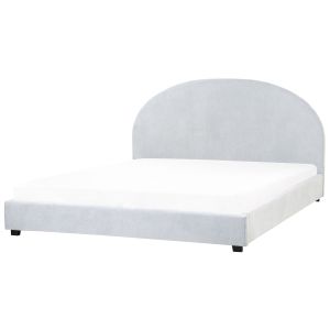 Cama chenille vaucluse 180 x 200 cm azul claro