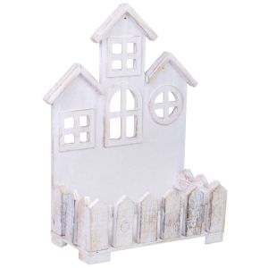 Suporte para vasos de flores em madeira 32x17x44h cm