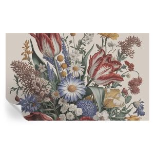 Papel parede adesivo buquê de flores 416x254 tulup