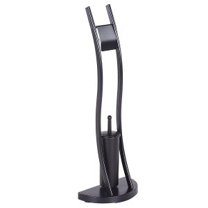 Suporte de papel higénico e escova soacha metal preto