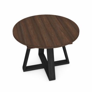 Mesa jantar extensível, 103x103x73, carvalho escuro