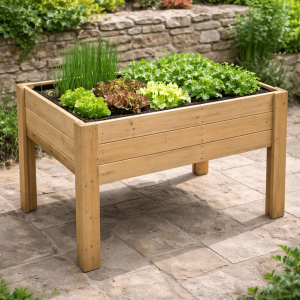 Horta urbana- mesa de cultivo bora profunda 30cm vidahuerto 120x80x80 cm