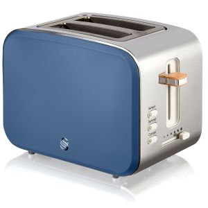 Torradeira de pão, 2 fatias de pão, 6 níveis  swan st14610bluneu azul 900w