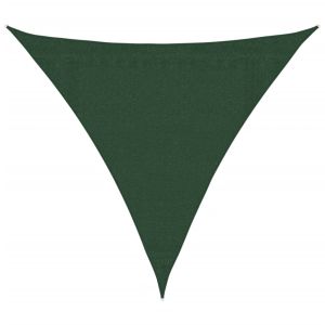 vidaXL toldo de vela verde oscuro hdpe 160 g/m² 3,6x3,6x3,6 m