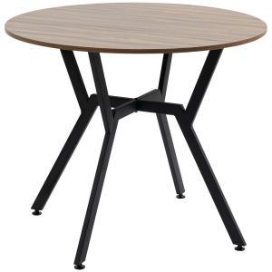 Mesa de cozinha 90x90x76 cm color marrón Homcom, casa - cozinha