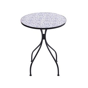 Mesa de balcón camprena 60 cm 60 cm metal negro