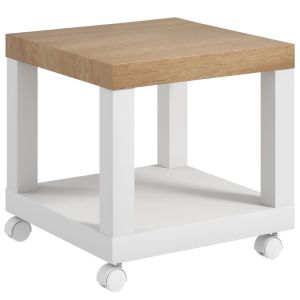 Mesa auxiliar 40x40x40 cm mdf bicolor Homcom, casa - mesas