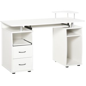Mesa de computador 120x55x85 cm color blanco Homcom
