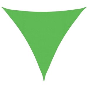 vidaXL toldo de vela hdpe verde claro 160 g/m² 4x4x4 m