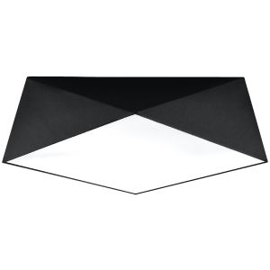Lámpara de techo hexa 3 negro cloruro de polivinilo 45x15x45cm