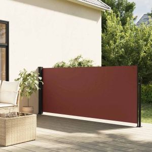 Toldo lateral retrátil 140x500 cm castanho egw525375