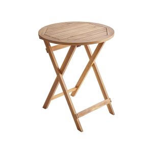 Mesa de balcón prossedi 60 cm 60 cm madera de acacia marrón