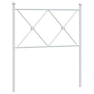 vidaXL cabecero de metal blanco 75 cm