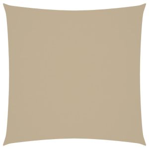 vidaXL toldo de vela cuadrado tela oxford beige 2,5x2,5 m