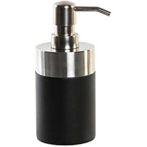 Dispensador de resina em aço inoxidável 7x9x17 preto