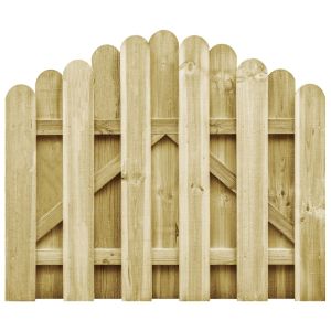 Portão de jardim 100x75 cm pinho impregnado