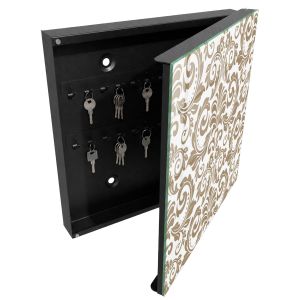 Caixa para chaves decorativa 30x30x5, abertura à direita tulup