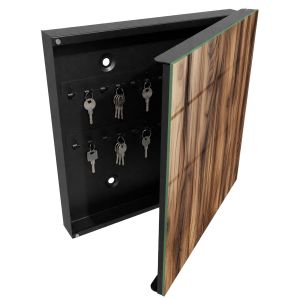 Caixa de chaves de parede decorativa 30x30x5, abertura à direita tulup