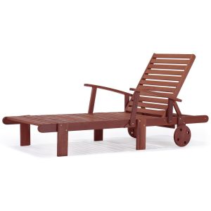 Espreguiçadeira dobrável de madeira "tokyo" -  mahogany- marrom-acajú