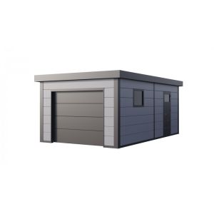 Garagem metálica nh2 | cinza claro | 627 x 357 | novo habitat
