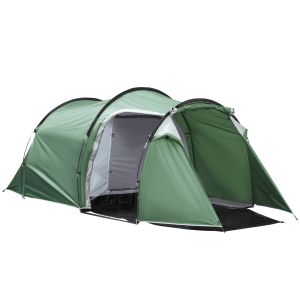 Camping tent polyester, pe, glass fiber dark green