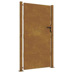 Portão de jardim 105x180 cm aço corten