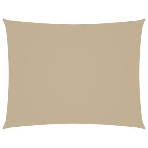 vidaXL toldo de vela rectangular tela oxford beige 3,5x5 m