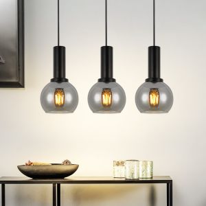 Nettlife luminária de pendurar E27 preto 40x13