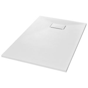 Base de chuveiro vidaxl smc branca 120x70 cm