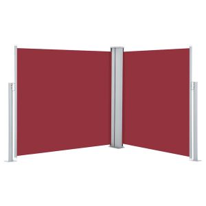 Toldo lateral retrátil 100x600 cm vermelho
