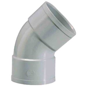 Cotovelo PVC fêmea/fêmea girpi 45° - diâmetro 80 mm