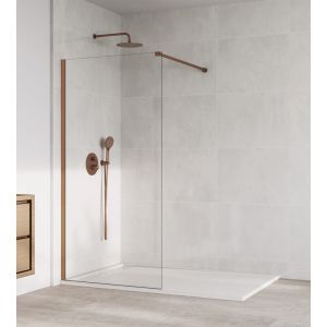 Divisória fixa de duche screen cobre transparente 106,5-108cm