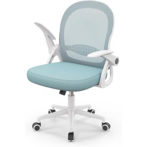 Rattantree cadeirade escritório ergonómica com encosto médio tela, azul