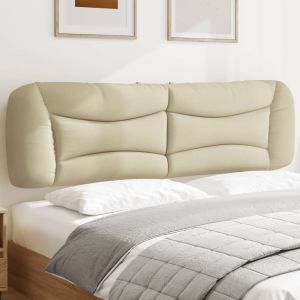 Almofadão de cabeceira 180 cm tecido creme ptob1933