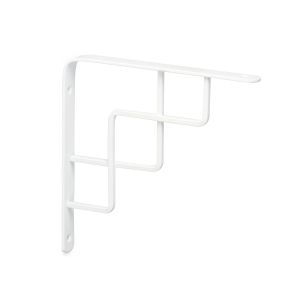 Rei | suporte para prateleira 1468 | 200 mm | 20x200x200 mm | aço branco |