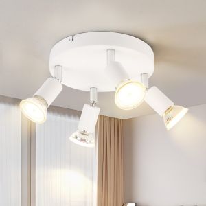 Nettlife luminária de teto branco gu10  15x15