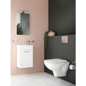 Móvel casa de banho vitra mia set branco br 39x61x28cm conjunto completo