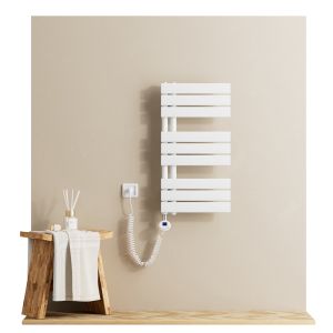 Emke toalheiro elétrico 762x400 mm branco 400w Wi-Fi deteção janela
