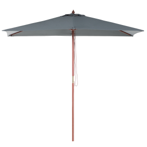 Guarda-sol de jardim 195 cm flamenco cinzento escuro