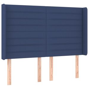 vidaXL cabecero con orejas de tela azul 147x16x118/128 cm