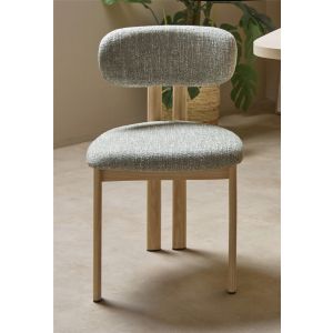 Cadeira nyree, tecido verde, 51x53x81 cm